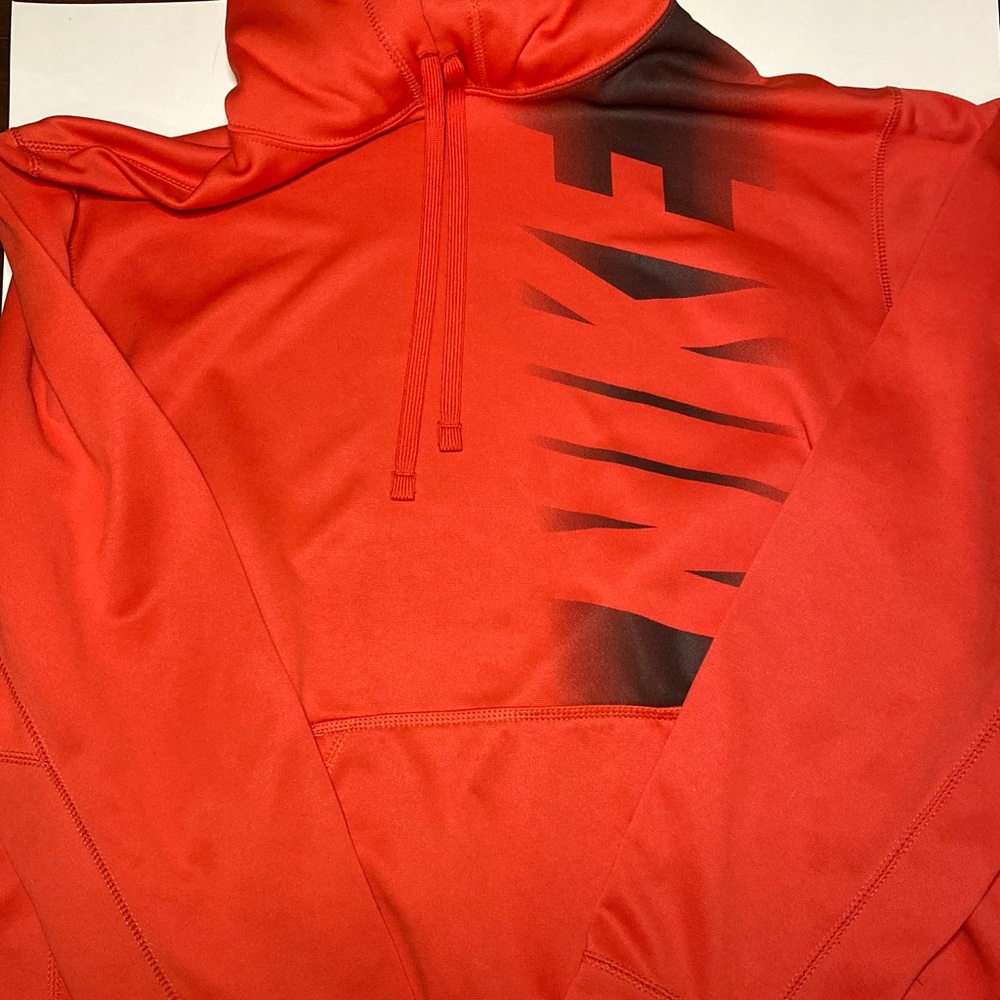 Red Nike hoodie